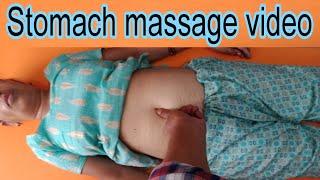 Stomach massage video  पेट की मालिश कैसे करें gasproblem nabhi dharan [upl. by Schwitzer524]