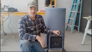 DIY Rocket Stove Water Heater part 3 [upl. by Caz102]