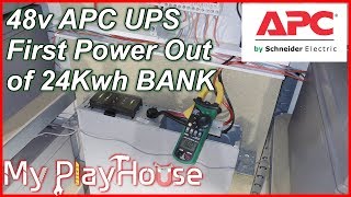 APC UPS Working with 24Kwh 48Volt Home Power Bank  613 [upl. by Hamlet]