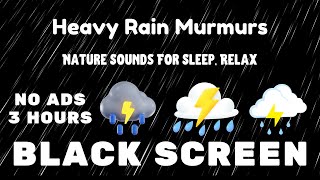 Go to Sleep Instantly in Wooden Farm  Heavy Rain Murmurs  Nature Sounds For Sleep Relax [upl. by Sosna]