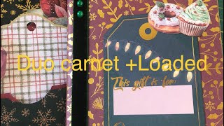 Duo Loaded  carnet terminé scrapbooking noel christmas diy [upl. by Notyep856]