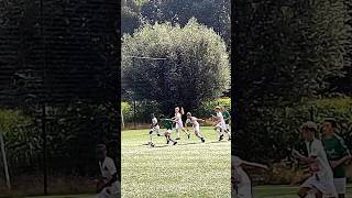 Extreme cross bar challenge in a real game 😃 soccer football skills [upl. by Leff]