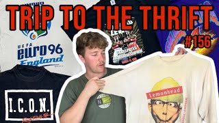 HUGE Vintage Tshirt haul  Trip To The Thrift 156 [upl. by Decima]