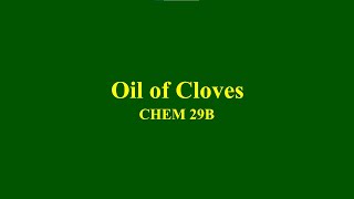 Extraction of Oil of Cloves by Steam Distillation [upl. by Tezzil448]