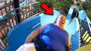 Top 10 MOST HILARIOUS Waterslide Fails Best amp Funniest Waterslides Fails [upl. by Bondon57]