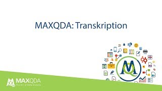 Transkribieren mit MAXQDA 2018 [upl. by Elehcim]