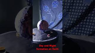 Day and Night Formation on Earth 🌎 Earth Rotation Science working model [upl. by Ydurt]