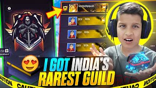 I GOT INDIAS MOST RAREST GUILD IN FREE FIRE😨 [upl. by Karwan]