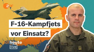 Wie die Ukraine den Einsatz von westlichen Kampfjets vorbereitet  ZDFheute live mit Oberst Reisner [upl. by Alol921]