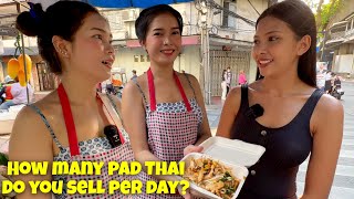 The Bangkok Pad Thai Street Food Vendor The Authentic Taste of THAILAND 🇹🇭 [upl. by Aimak]