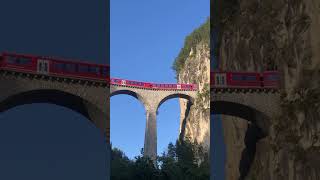 IR 38 auf dem Landwasserviadukt trainspotting landwasserviadukt filisur graubünden switzerland [upl. by Arries]