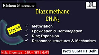 Diazomethane Methylation Homologation Ring expansion amp epoxidation  Mechanism Organic Synthesis [upl. by Macdougall]