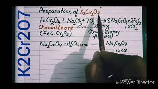 JEEPreparation of Potassium dichromate from Chromite dichromate converted to chromated block chem [upl. by Htbazile199]