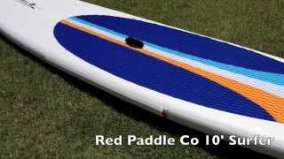 Red Paddle Co 10 Surfer inflatable stand up paddle board  walk around [upl. by Oidualc]