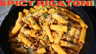 Spicy Rigatoni Recipe [upl. by Haerle434]