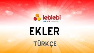 TÜRKÇE  EKLER ÇEKİM EKLERİ [upl. by Adnoved]