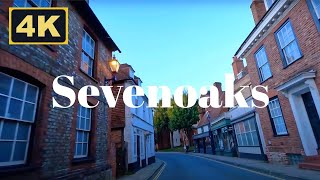 Sevenoaks Kent England  4K Evening Drive [upl. by Brewer]