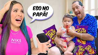 24 HORAS SIENDO PAPÁ DE SU NIETA NASYA Fue muy difícil [upl. by Avuha266]