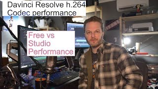 Davinci Resolve Studio Vs Free Codecs  Can you pay for better h264 Performance [upl. by Mckay230]