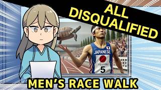 Mens Race Walk  ALL DISQUALIFIED Olympics [upl. by Marybelle]