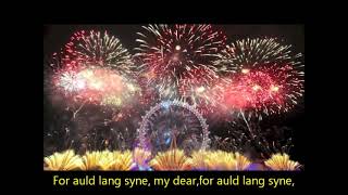 Auld Lang Syne SLADE COVER Lyrics on the screen [upl. by Oicor]