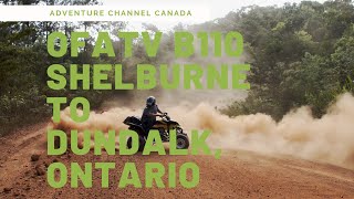 ATV Ride OFATV B110 Trail from Shelburne to Dundalk Ontario  S3E10 [upl. by Siladnerb806]