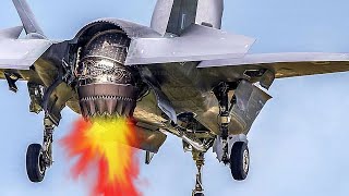 F35B Lightning Ii Fighter Jet Lands In Helicopter Mode Short TakeOff amp VerticalLanding STOVL [upl. by Einnaffit471]