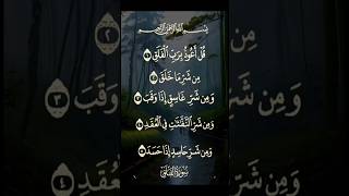 Surah Al Falaq very beautiful Voice shorts reciteanytime short islamicquotes quranverses video [upl. by Hsevahb]