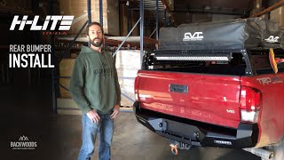 2016 Toyota Tacoma – HiLite Overland Rear Bumper Install [upl. by Aikkan]