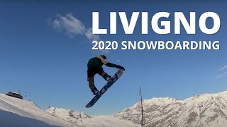 Snowboarding in Livigno Ski Resort Italy 2021  GoPro Hero 7 [upl. by Gizela]