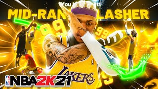 This GLITCHY BUILD CANT BE STOPPED at 99 OVERALL BEST GUARD BUILD NBA 2K21 [upl. by Yasnil]