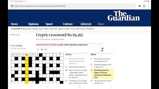 Guardian Cryptic Crossword Wednesday 25 September 2024 [upl. by Orv]