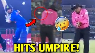 Jitesh Sharma HITS UMPIRE during Match 🤣🔥 India Vs Australia 4th T20 Cricket News Facts [upl. by Ahsikad]