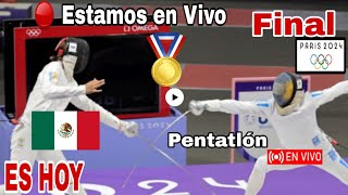 Emiliano Hernández final Pentatlón en vivo Juegos Olímpicos Paris 2024 por la medalla de oro [upl. by Priscella]