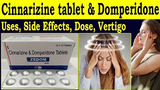 Cinnarizine tablet and Domperidone tablet  Uses Indication Side Effects Dose [upl. by Hannazus]