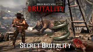 MKX  How to do Erron Blacks Secret Crow Brutality [upl. by Nnaoj311]