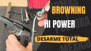 DESARME TOTAL BROWNING HP 9MM full disassembly browning hi power [upl. by Htirehc]