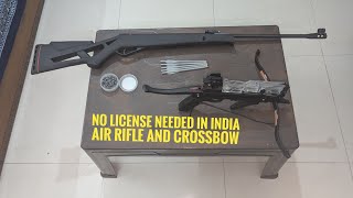 No license needed air rifleairgun amp pistol crossbow with magazine in India best for sports [upl. by Debbra]