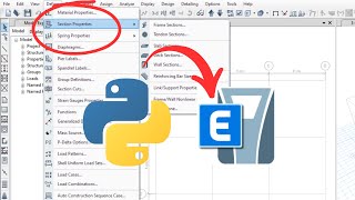 Automatización en Python para definir materiales columnas vigas losas muros diafragmas en Etabs [upl. by Viridissa831]