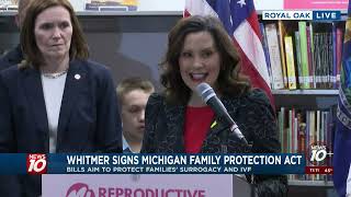 Gov Whitmer signs Michigan Family Protection Act [upl. by Annaig]