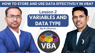 What is Variables and Data Types in VBA Programming and how to use it Excel VBA Part 2 [upl. by Garnett]