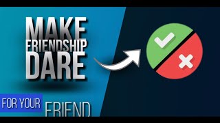 How to make friendship dare in tamilKrish tamizha [upl. by Keary966]