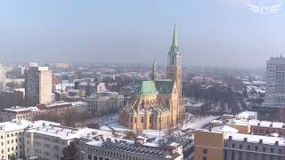 Łódź z lotu ptaka  winter 2018  Drone video [upl. by Ailama]