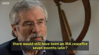 Gerry Adams on IRA Ceasefire and Visa [upl. by Moseley]