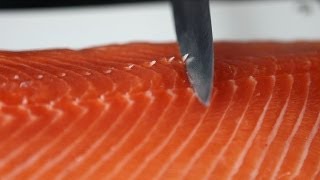 Lachs filetieren  Bei den Fischexperten von Deutsche See sitzt jeder Schnitt [upl. by Jo-Ann]