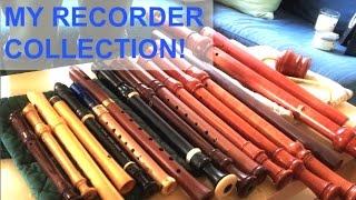 Tour MY RECORDER COLLECTION [upl. by Attirb]