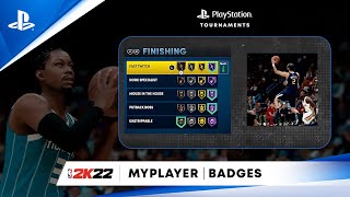 NBA 2K22 Beginners Guide  OneWildWalnuts Badge Review  PS CC [upl. by Siubhan392]