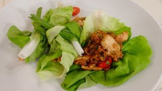 Chicken and Cashew Lettuce Wrap [upl. by Dranreb70]