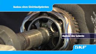 SKF Einbau des neuen Gleichlaufgelenkes VKJA 5342 Renault Laguna I 18 [upl. by Buffum]