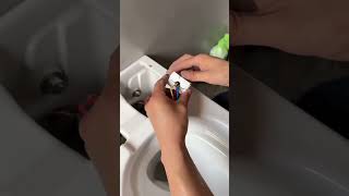 Wall mounted toilet installation diy shorts mmplumber [upl. by Alrep]